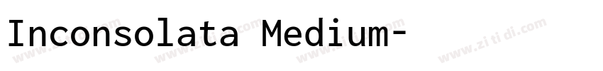 Inconsolata Medium字体转换